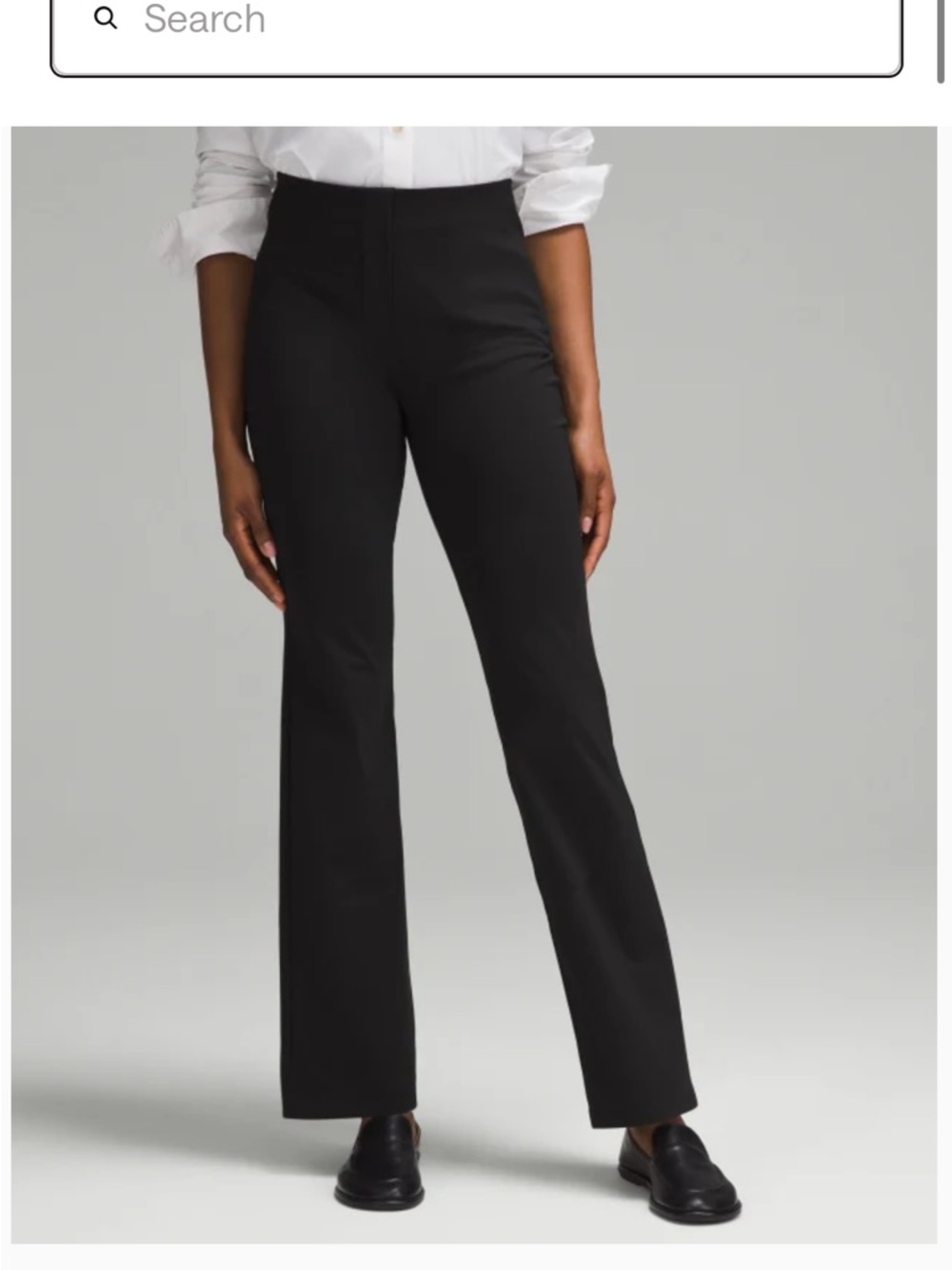 Lululemon smooth fit pull on high rise pant regular black